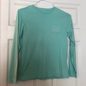 Mint green long sleeve tee